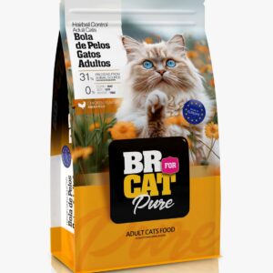 BR FOR CAT CONTROL BOLA DE PELOS SABOR POLLO 3 KG